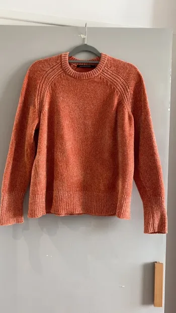 Pull maille douce orange Monoprix