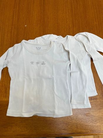 Lot 2 maillot de corps 3 ans