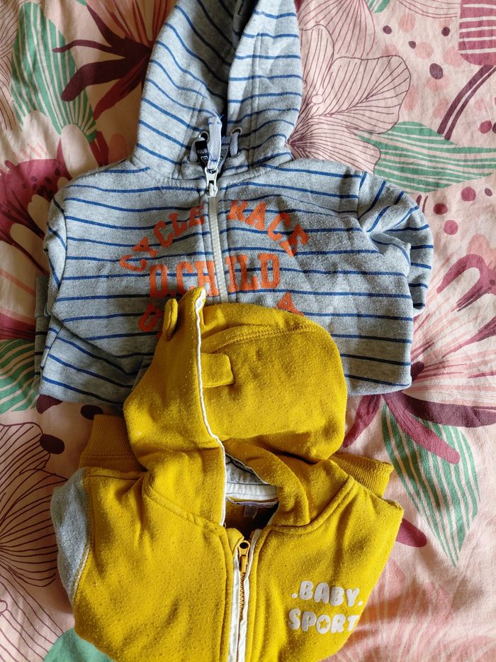 Lot de 2 sweat à capuche