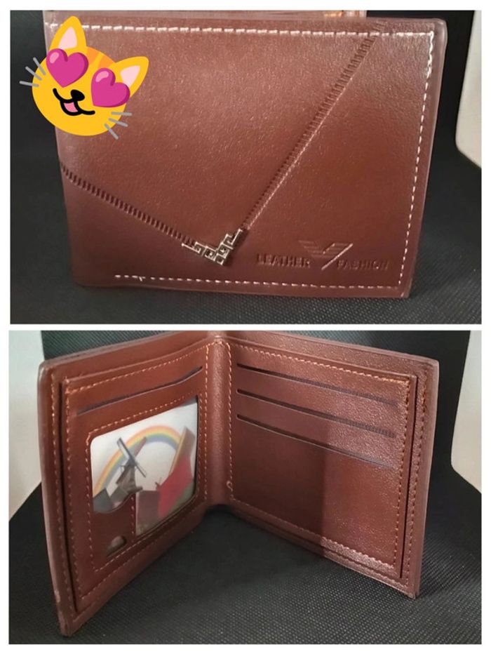 Porte feuille marron ou noir