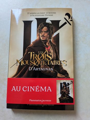 Livre les trois mousquetaires d'Artagnan version cinéma