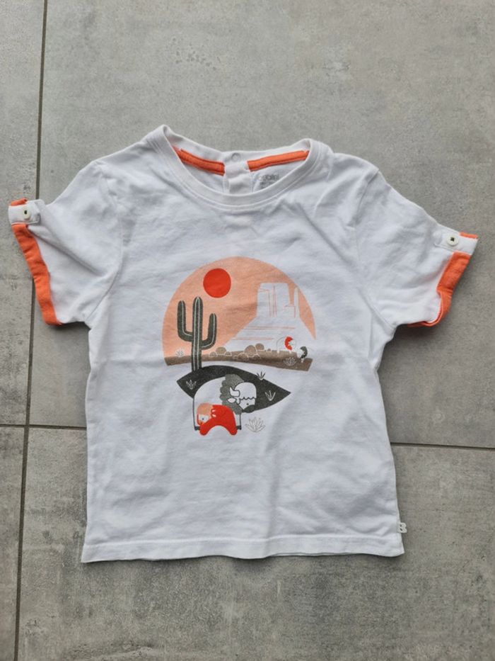 Ensemble mi saison été gilet t-shirt manches courtes 18 mois - photo numéro 5