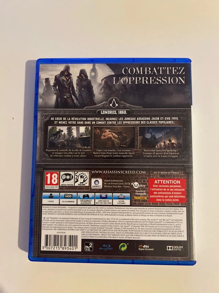 Assassin’s creed syndicate PS4 - photo numéro 4