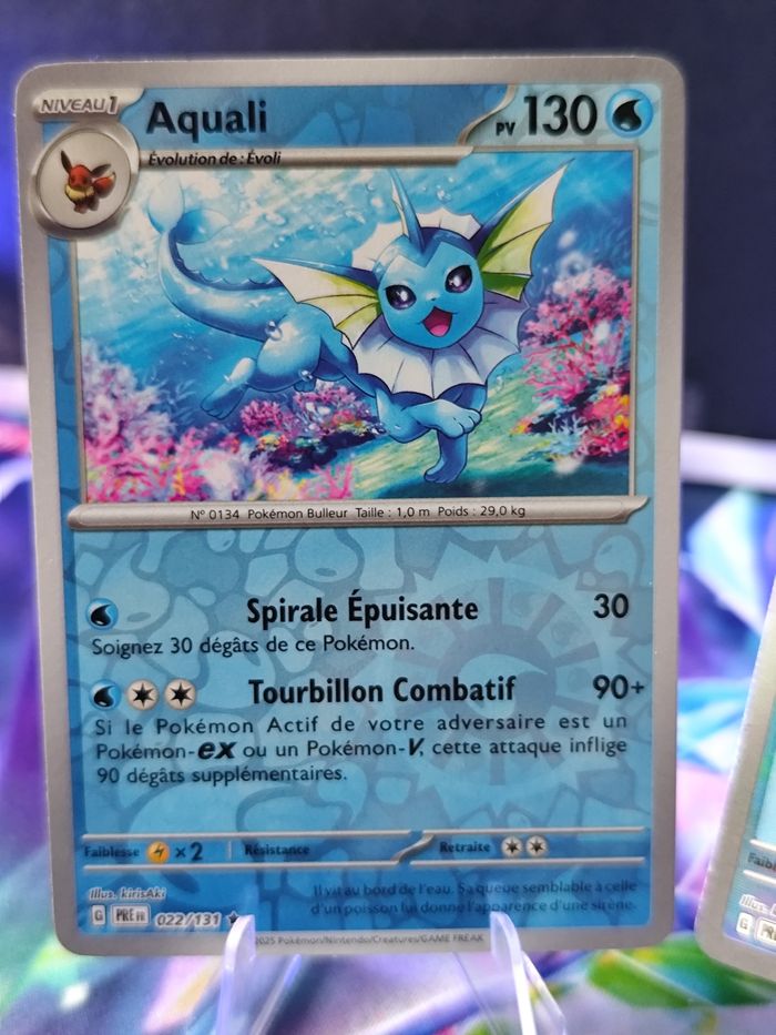 Carte pokémon neuve 🇨🇵 Aquali Masterball 022/131 Évolution Prismatique - photo numéro 5