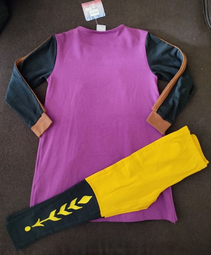 pyjama déguisement anna de la reine des neiges disney - photo numéro 5