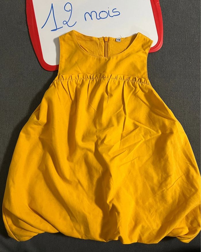 Robe jaune 12 mois