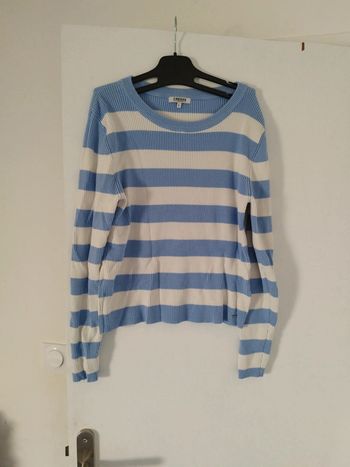 Pull creeks rayé taille L