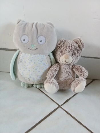 Lot de 2 peluches