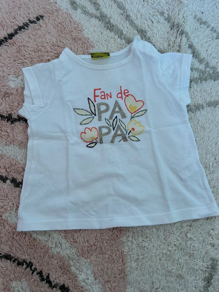 T-shirt Fan de Papa TAO 6 mois