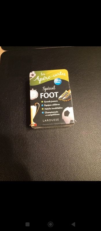Jeu apero carte spécial foot neuf