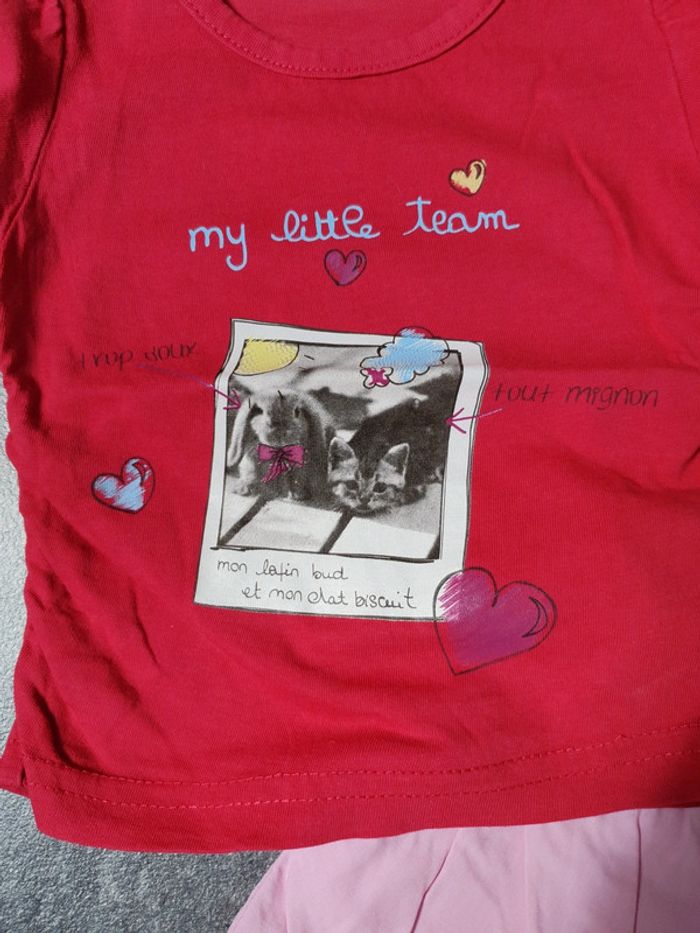 Ensemble été bébé fille 6 mois peu porté - photo numéro 2