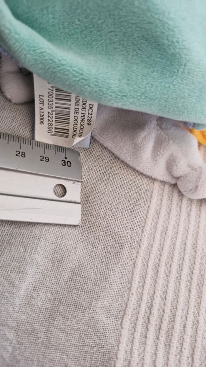 Doudou plat graines de doudou Pingouin Doudou et cie - photo numéro 6