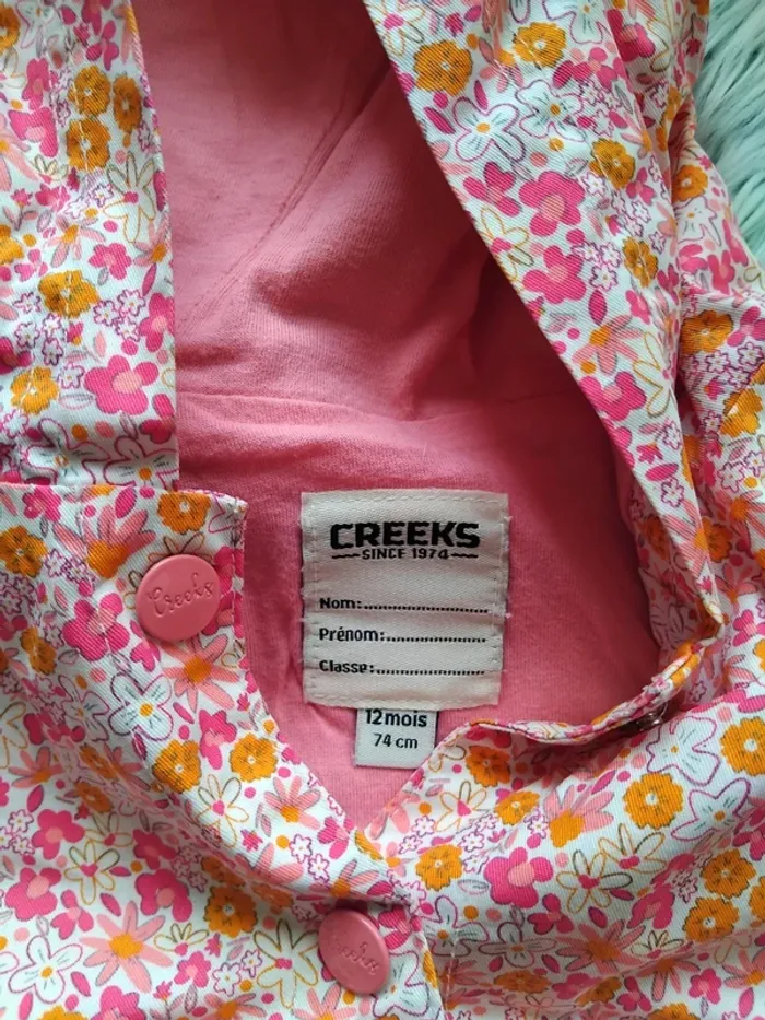 🐦 imperméable fille ou coupe vent Creeks moderne 12 mois - photo numéro 3