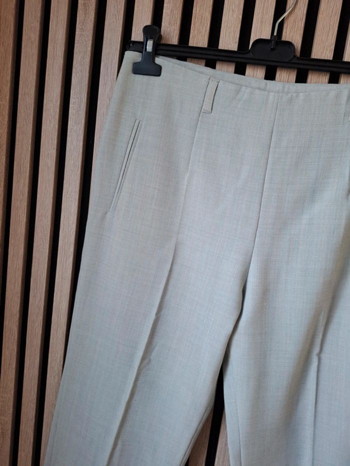 Pantalon beige coton lin Pantashop T 44 - photo numéro 3