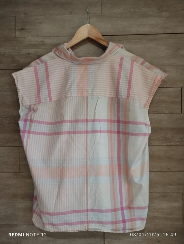 Blouse chemise carreaux Tommy Hilfiger T36 - photo numéro 5