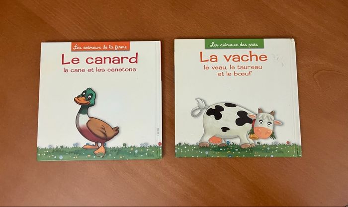 Lot de 2 livre canard et vache - photo numéro 2
