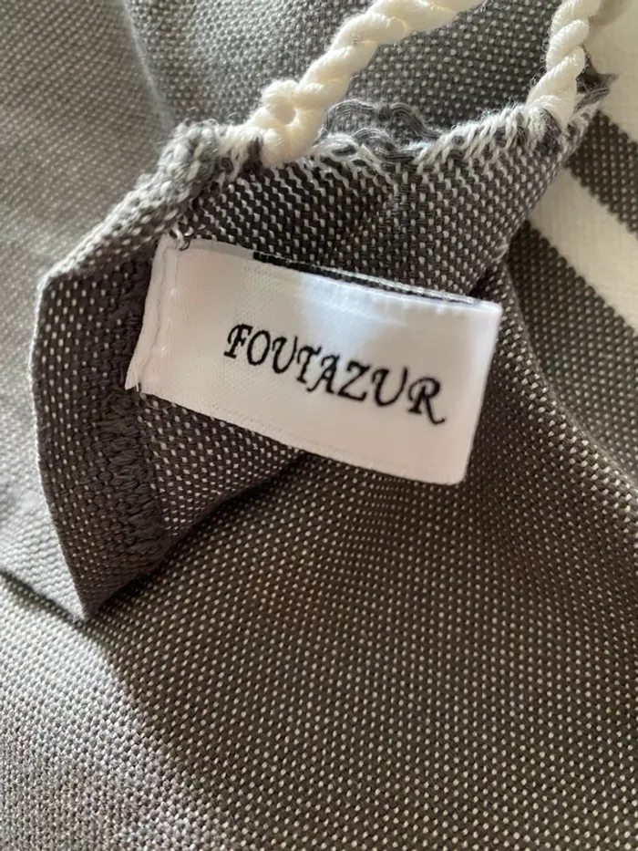 Fouta de plage Foutazur marron - photo numéro 4