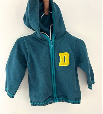 Gilet garçon avec renfort coude  en maille 9 mois dpam