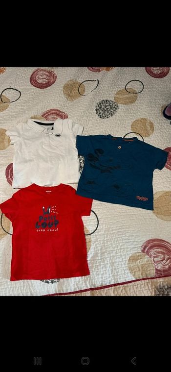 Lot de teeshirt bébé
