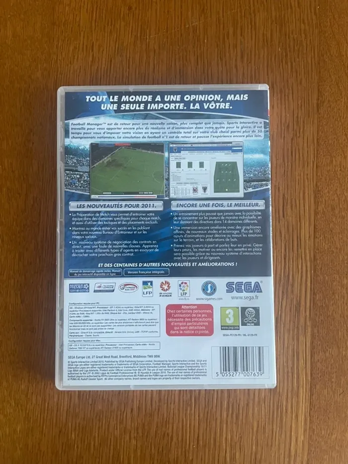 Jeu Pc football manager 2011 - photo numéro 3