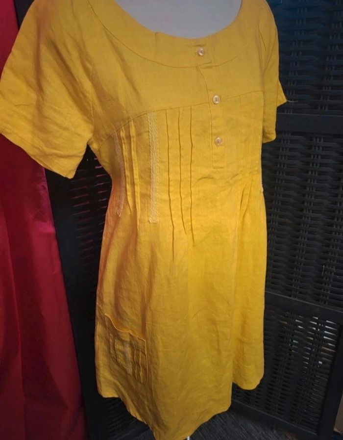 Robe lin et coton HiK taille S - photo numéro 3