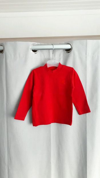 Pull garçon orchestra 24mois rouge inscription Rc