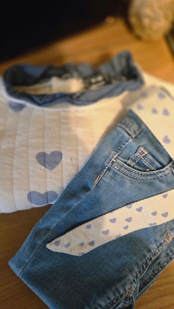 Ensemble  jean  pantalon tia 9mois / 71cm 