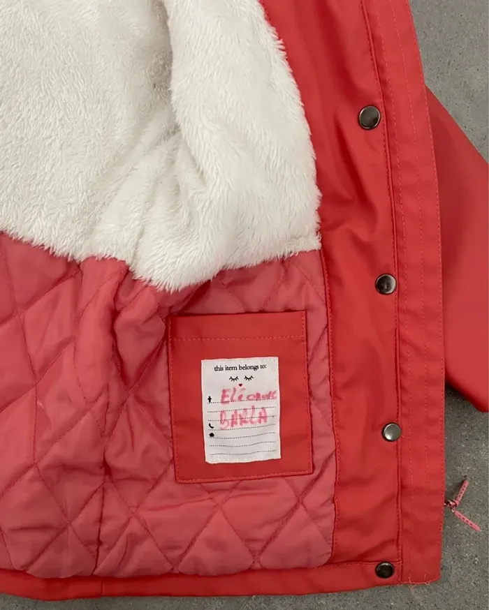 Imperméable/Veste de pluie « Milla Star » corail taille 98 cm - photo numéro 7