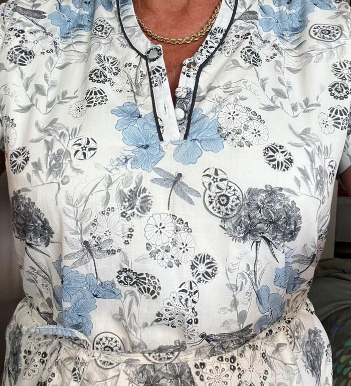 Jolie robe en coton doublée neuve motifs nature women dept so soon - photo numéro 6