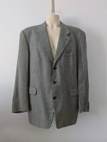Veste noire et blanche Kenzo - 100% laine woolmark - taille 54
