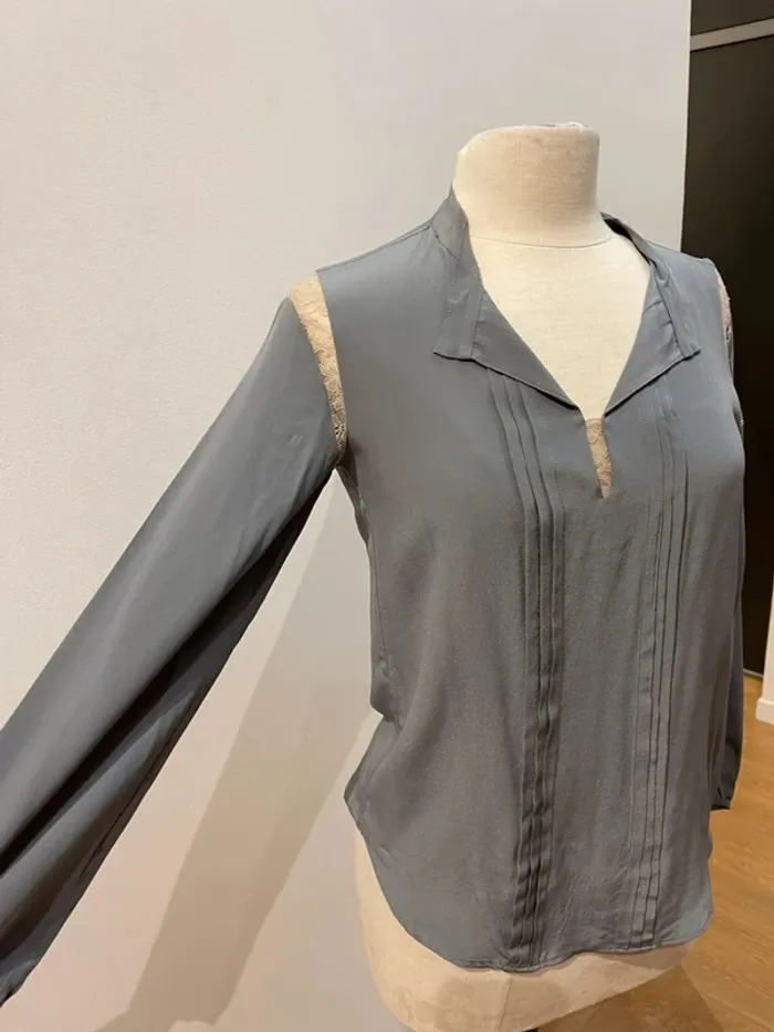Superbe Blouse en soie Pablo Gérard Darel 🌸 36 - photo numéro 4