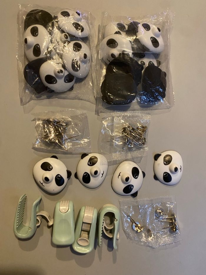 Lot Clips pinces Panda pour tenir la couette