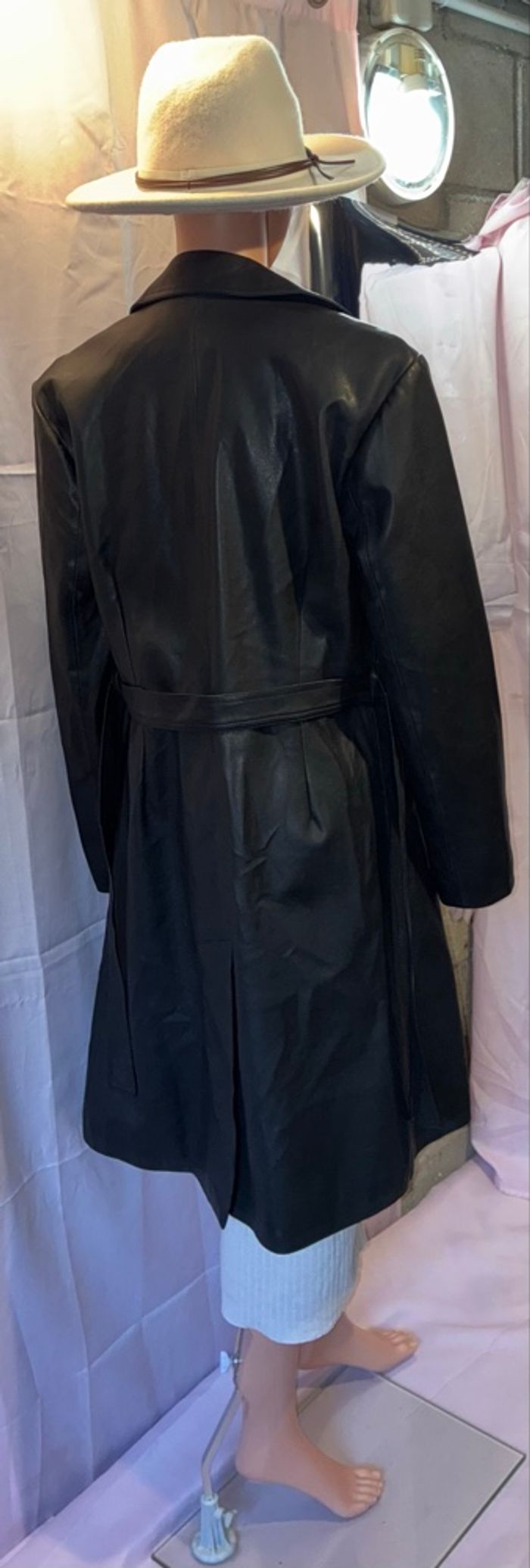 Manteau Long Noir Sinéquanone - Style Trench Coat Élégant ! - photo numéro 3