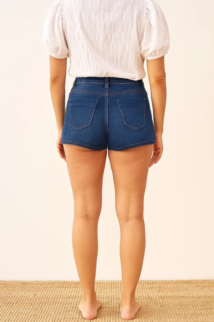 Short en jean foncé - Kiabi - taille 38