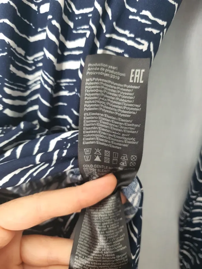 Robe bleu à motifs - photo numéro 6
