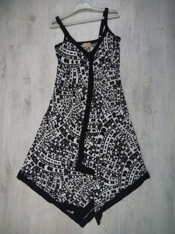 Robe grossesse noire et blanche La Halle été