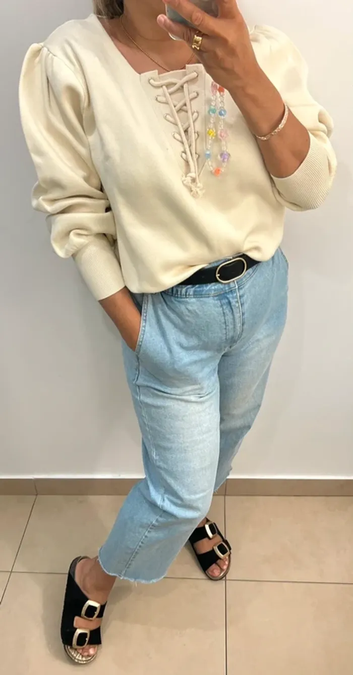 Pull Sandro Manches Bouffantes Taille 3(40) - photo numéro 10