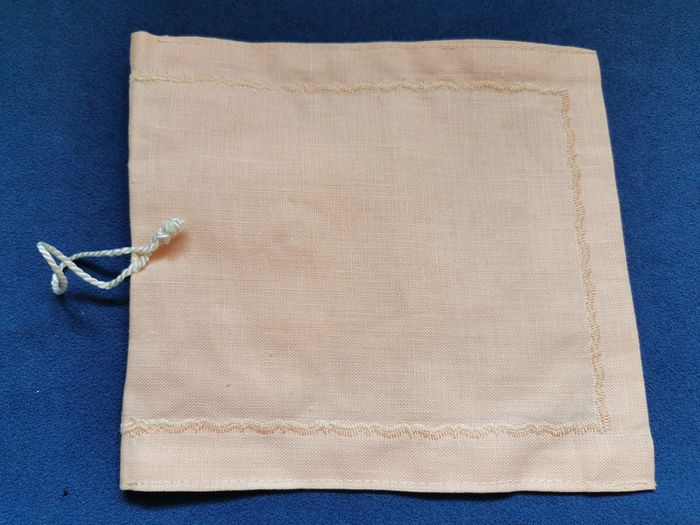 Pochette festonnée couleur saumon - photo numéro 3
