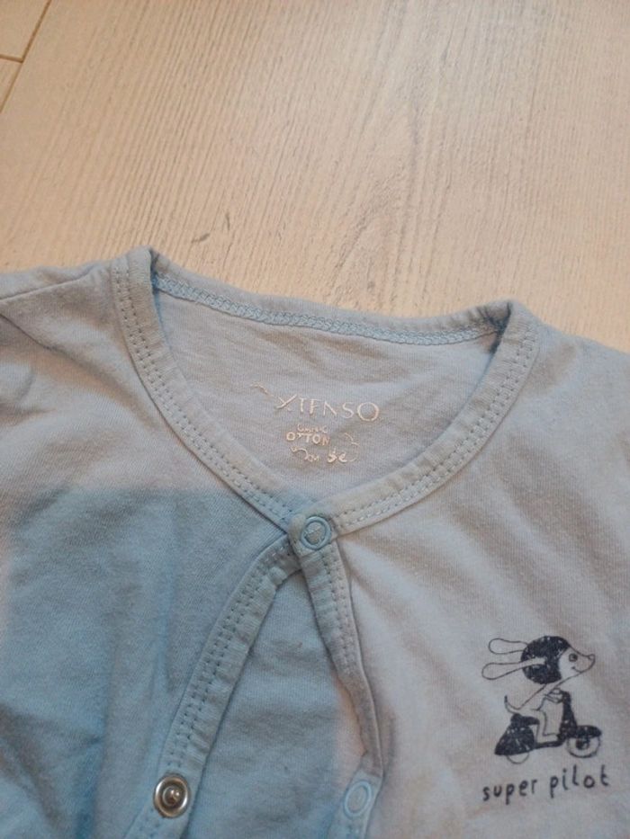 Pyjama bleu clair 12 mois - photo numéro 2
