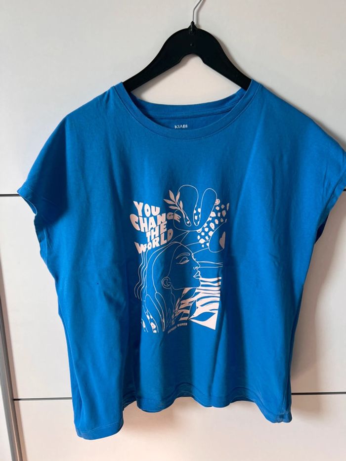 Teeshirt Kiabi bleu taille L