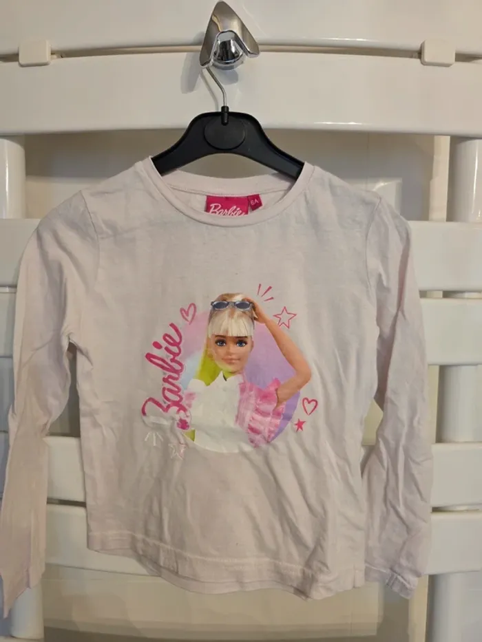 Tee-shirt blanc Barbie
