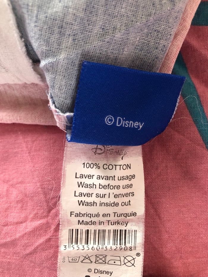 Parure de drap lit 1 place enfant fille disney coton - photo numéro 2
