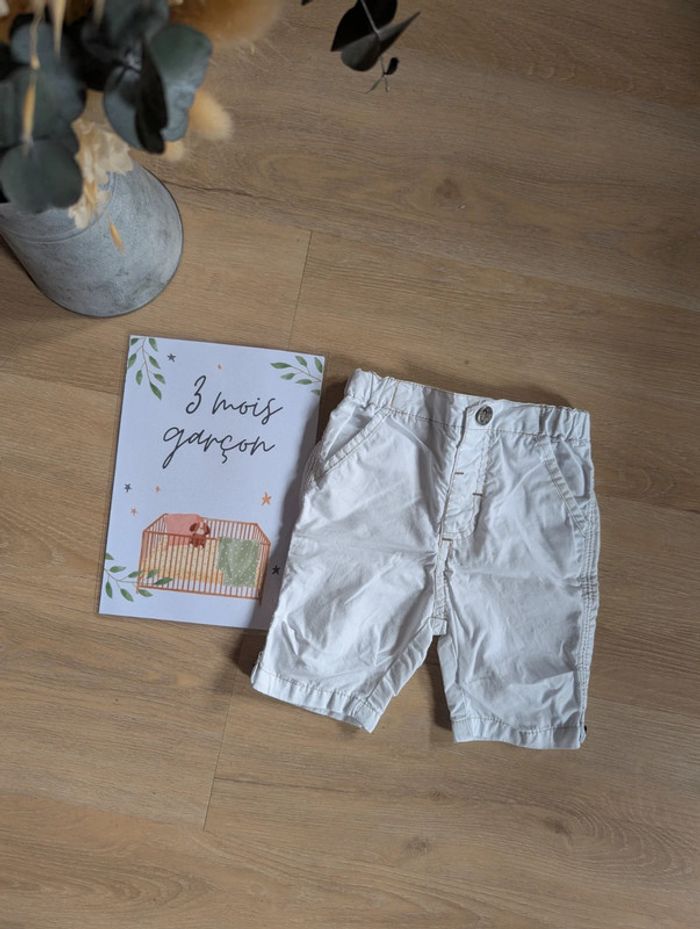 Short/bermuda 3 mois blanc