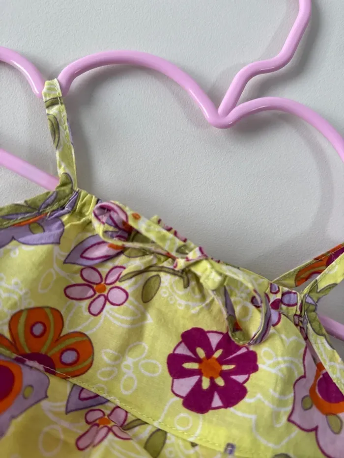 👚débardeur bébé fille - fleurie et coloré - 67 cm - très bon état - photo numéro 5