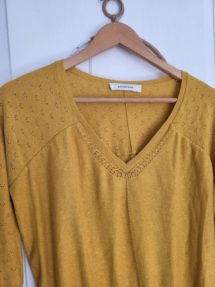 Pull maille fine col V taille L - photo numéro 3