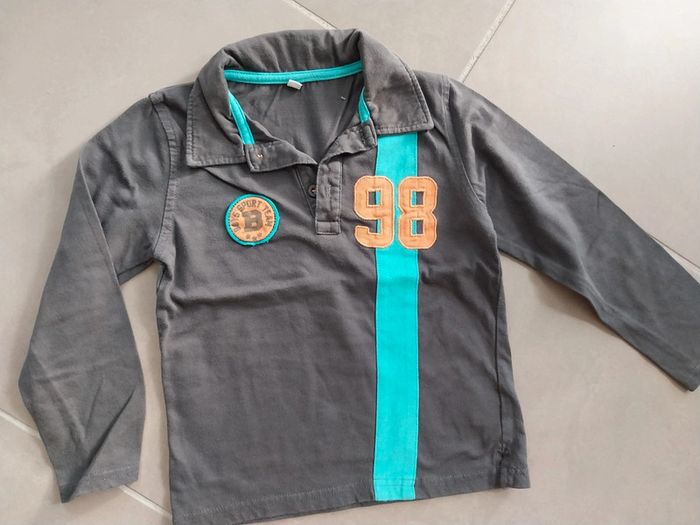 Polo gris taupe T6A - photo numéro 3