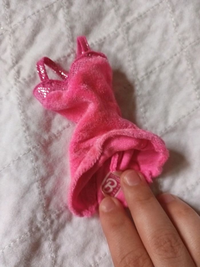 Robe courte barbie rose en éponge - photo numéro 4