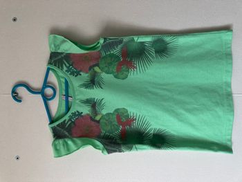 Tee-shirt esprit jungle manche volantée