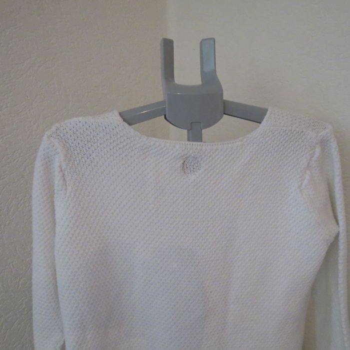 Pull Blanc du Nil – Taille T2 / 38 – 100% Coton - photo numéro 6
