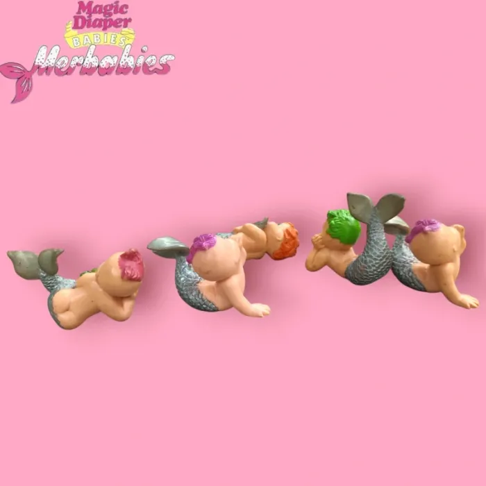 lot figurines Magic babies diaper magico pannolino 1992 merbabies AE - photo numéro 2